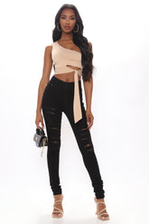 Tall „Drive To The Ocean“-Jeans - Schwarz