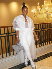 Hemdoberteil mit Netz-Patchwork