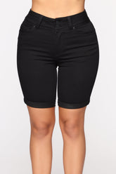 Lift Me Up Bermuda Shorts - Black Ins Street