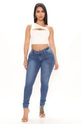 I Just Might Booty Shaping Jeans - Medium Wash Ins Street