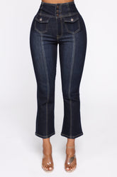 Love On The Brain High Rise Jeans - Dark Denim Ins Street