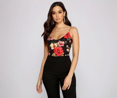 Ärmelloser Body „Trendy Chic Vibes“