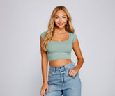 Lässiges Crop-Top im mühelosen Stil
