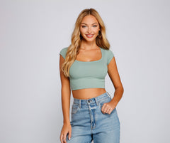 Lässiges Crop-Top im mühelosen Stil