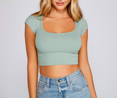 Lässiges Crop-Top im mühelosen Stil
