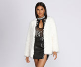 Major Glam Kunstpelzjacke