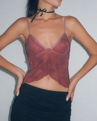 Camisole aus Netzstoff „Sunset“