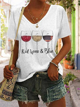 Rotwein-T-Shirt