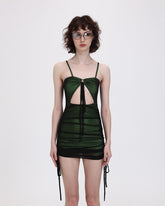 Acid Smoke – Figurbetontes Kleid mit Rüschen