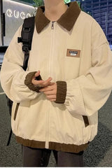 Vintage Revers Turn Down Kragen Jacke