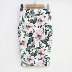 Midirock mit Blumenmuster