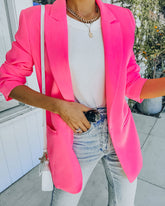 Standards Blazer mit Taschen - Neonpink