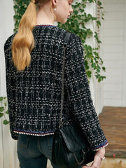 Kurze kleine Tweedjacke