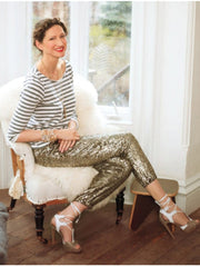 Bleistifthose mit hoher Taille