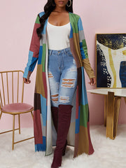Lässiger Cardigan mit Farbblockdesign