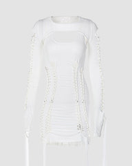 Figurbetontes Kleid mit Cut-Outs für Musikfestivals