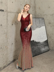 High-End-Abendkleid mit Pailletten
