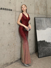 High-End-Abendkleid mit Pailletten