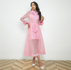 High Tide – Leinenkleid mit Blumenmuster