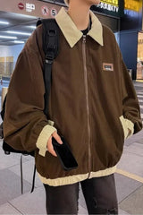 Vintage Revers Turn Down Kragen Jacke