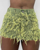 Abgerissener Jeansrock