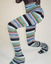 Teleport – Lange Hose mit gerippten Streifen