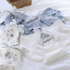 Süße Sweet Haze Blue Daisies Höschen