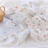 Cute Floral Plaid Panties