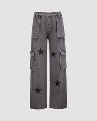 Werenights Grunge Stars Cargohose