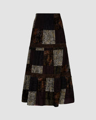 Cottage Grunge Patchwork Maxirock