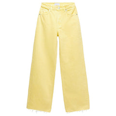 All-Match-Wischhose mit hoher Taille und geradem Bein