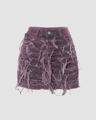 Abgerissener Jeansrock