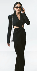 JACKE MIT VERDREHTEN CUT-OUTS - SCHWARZ