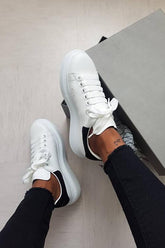 Lace Up White Sneakers Newgew