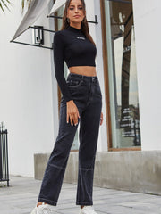 Denimhose mit geradem Bein