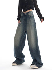 Baggy Boyfriendjeans im Vintage-Waschungslook der 90er