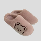 Cute Bear Fur Slipper for Women