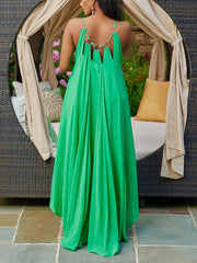 Asymmetrisches, fließendes Kleid