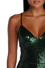 Celeste Sparkling Siren Evening Dress Sai Feel