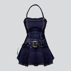Klassisches Mini-Jeanskleid für Damen