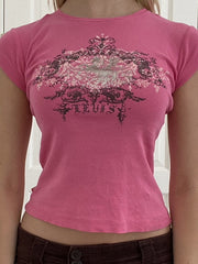 Baby-T-Shirt mit Vintage-Acanthus-Logo-Print