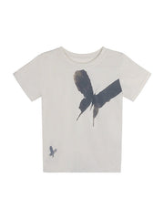 Kurzärmliges T-Shirt mit Schmetterlingsgrafik