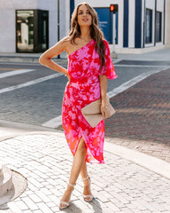 Addicted To Love – Midikleid mit One-Shoulder-Träger