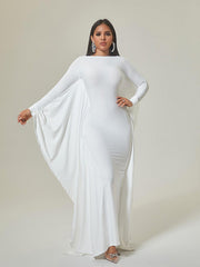 Eirene Dolman-Ärmel-Maxikleid