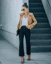 Venti High Rise Crop-Jeans mit geradem Bein