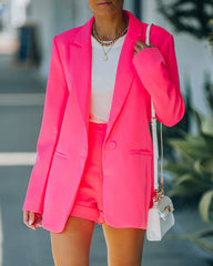 Standards Blazer mit Taschen - Neonpink