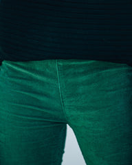 Sophie High Rise Bell Bottom Cordhose - Grün