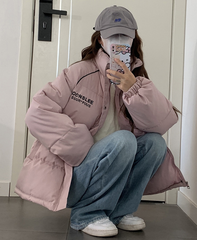 Sugar Bowl Pufferjacke mit Taschen - Blush