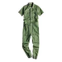 Kurzarm Herren Jeans Overall