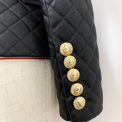Arlene gesteppter Lederblazer